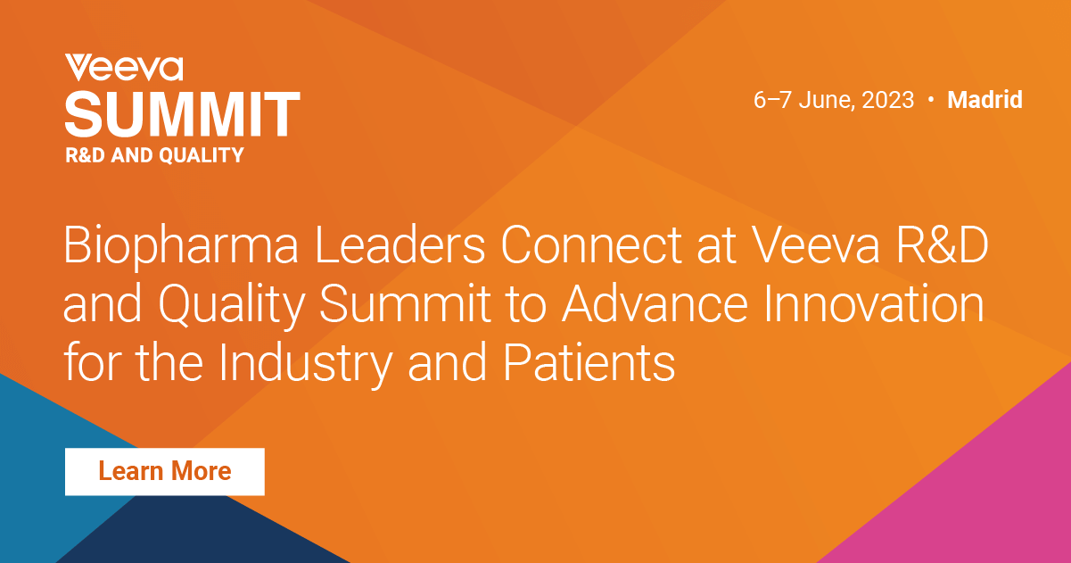 Biopharma Leaders Connect at Veeva R&D and Quality Summit to Advance Innovation for the Industry