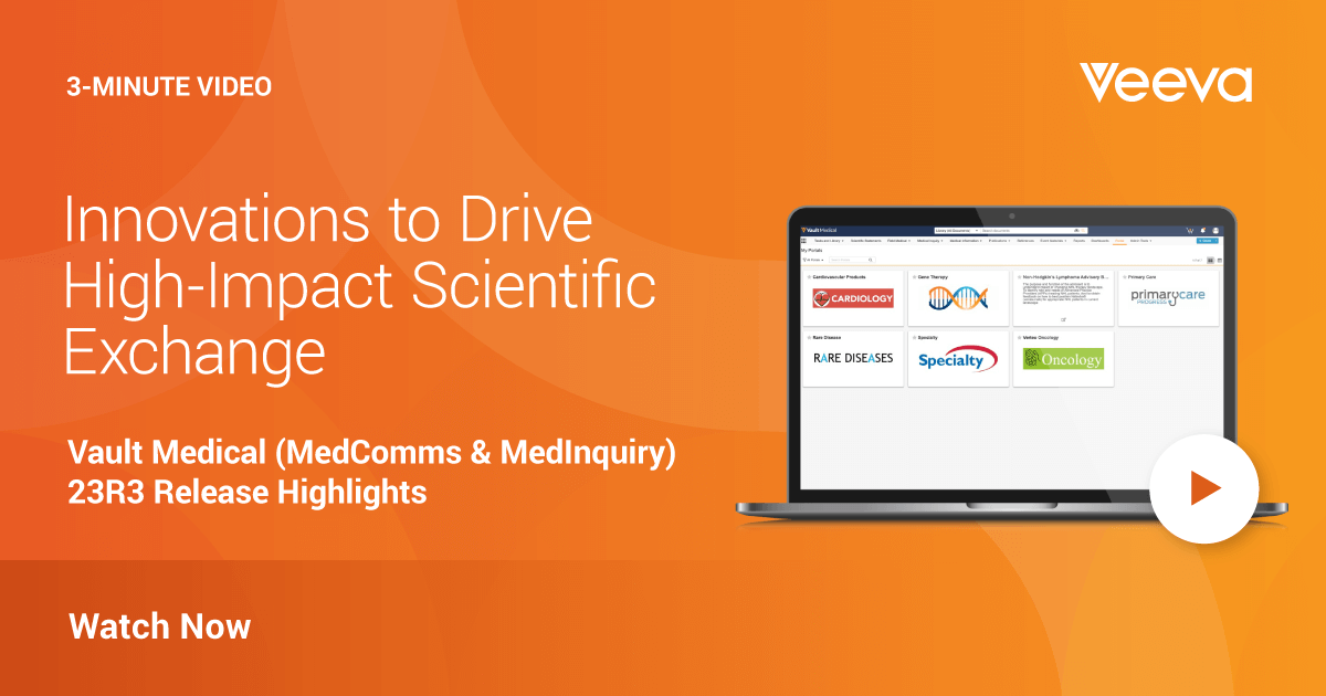 Veeva Vault Medical 23R3 Release Highlights | Veeva